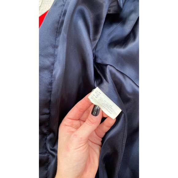 Vintage 80’s All Outdoors Mackintosh Red & Navy Double Lined Coat - Picture 10 of 11